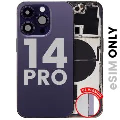 Back Housing W/ Small Parts (US Version) (Used OEM Pull: Grade B) (Deep Purple)