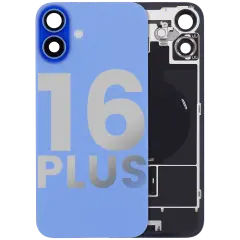 Back Glass w/ MagSafe Magnet & NFC & Flashlight Flex (Used OEM Pull: Grade B) (Ultramarine)